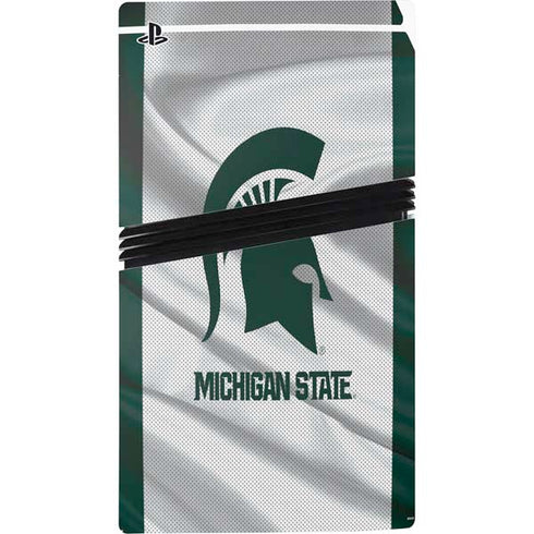Michigan State University Spartans Jersey PS5 Pro Console Skin